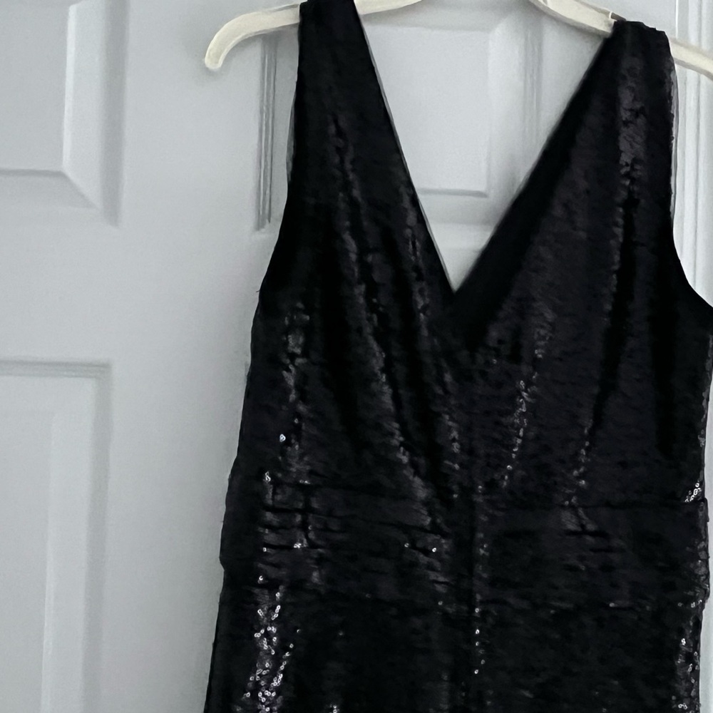 Kate Kasin Elegant Black Sequin Evening Gown - Picture 11 of 11